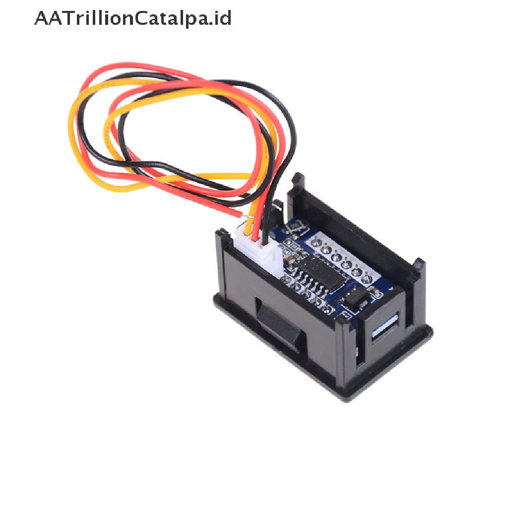 Aatrillioncatalpa Voltmeter Digital Mini DC 0-100V Dengan 3 Kabel