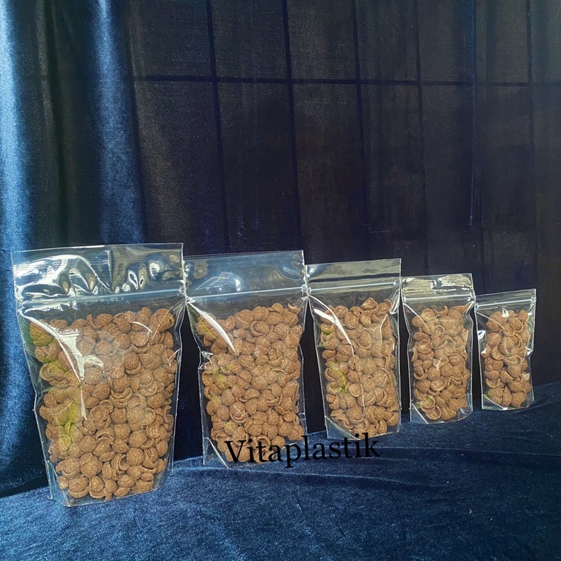 Standing Pouch 16x24 14x22 12x20 10x17 9x15 eceran / satuan ketebalan 0.1 (100mc)