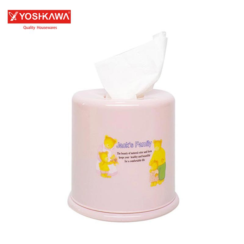 

YOSHIKAWA Kotak Tisu Diameter 13 CM Tissue Box EVL-T-109 Pink