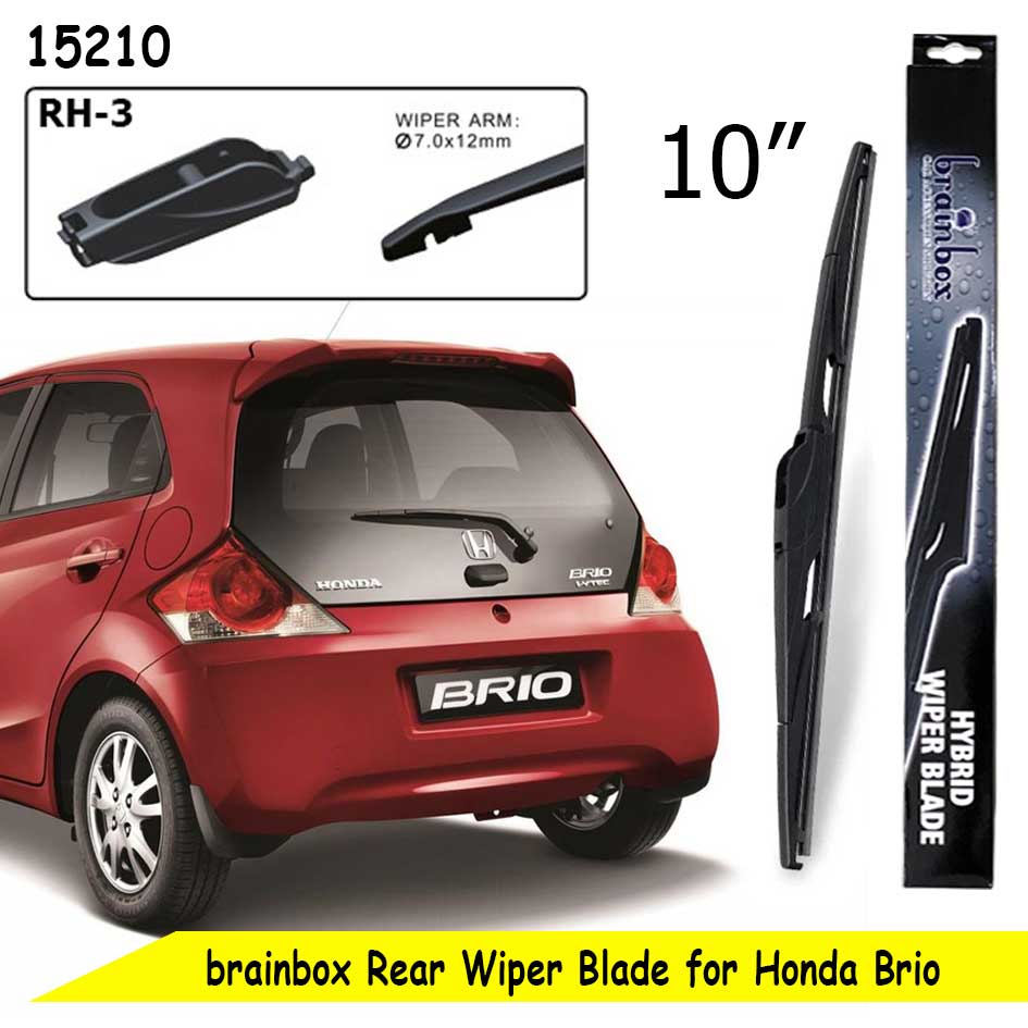 Rear Wiper Blade Honda Brio Karet Pembersih Kaca Mobil Wiper Belakang Kaca Mobil Windshield