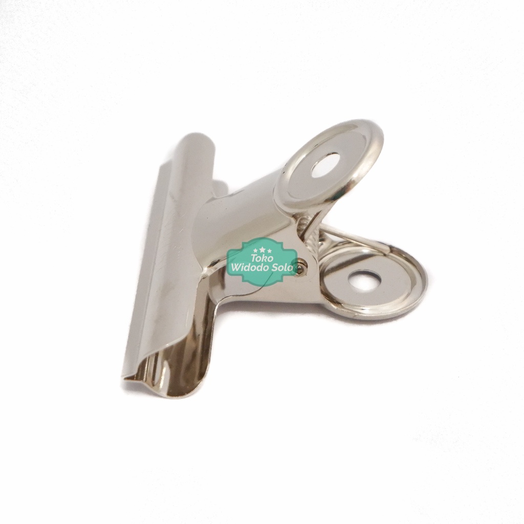 

1 BUAH Binder Clip Besar Bulldog SDI 65mm (Klip Penjepit Kertas Stainless) Untuk Jepit Kurleb 200 Lembar Kertas HVS