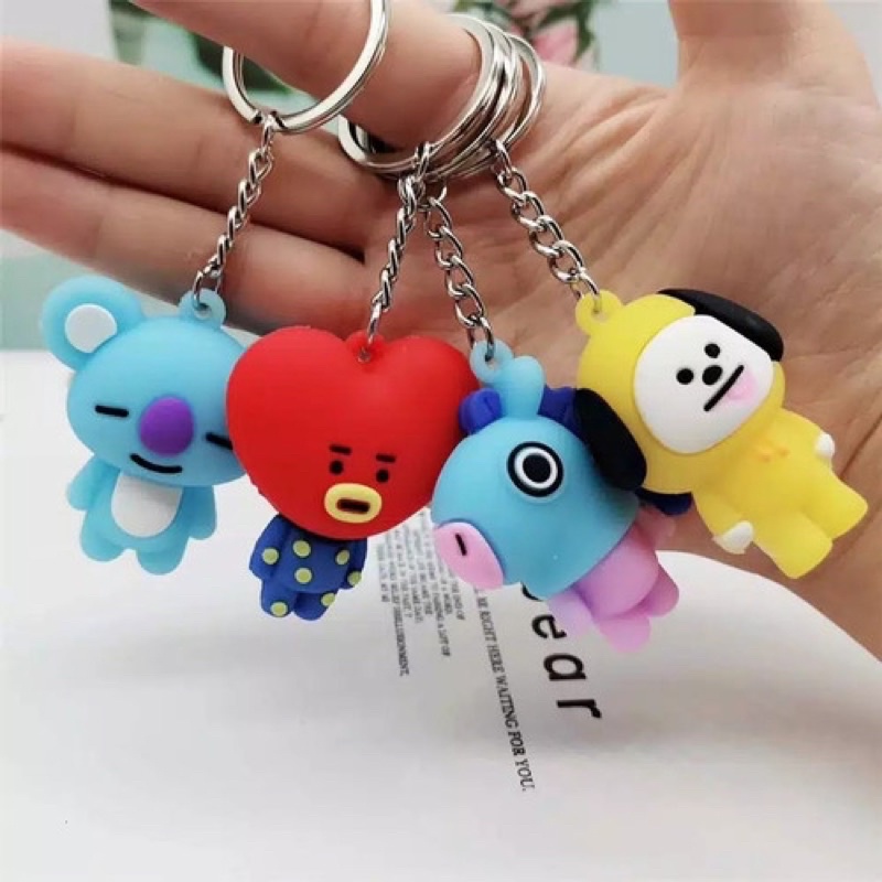 GANTUNGAN KUNCI KARAKTER / GANTUNGAN KUNCI BT21 / GANTUNGAN KUNCI MOTIF KARAKTER, gantungan tas. gantungan kunci