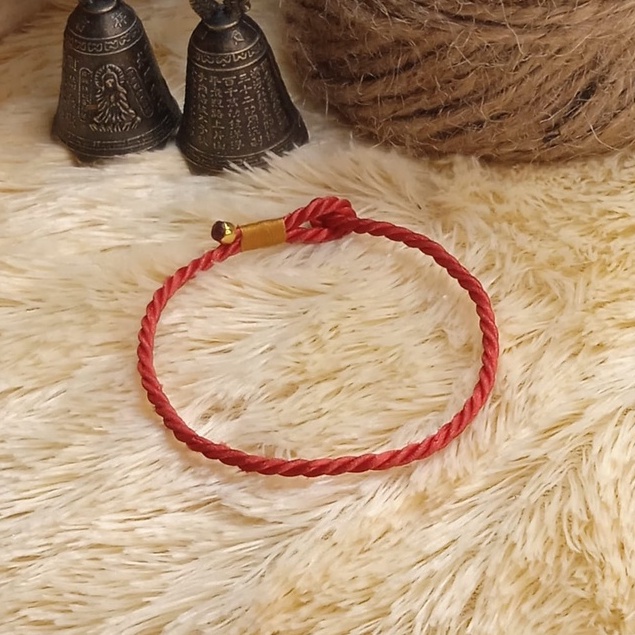 Gelang Tali Hoki Keberuntungan Merah Gold