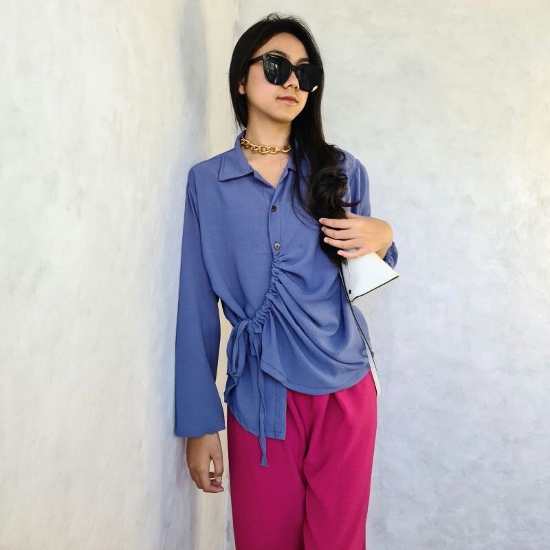 BLOUSE KEMEJA SERUT DEPAN