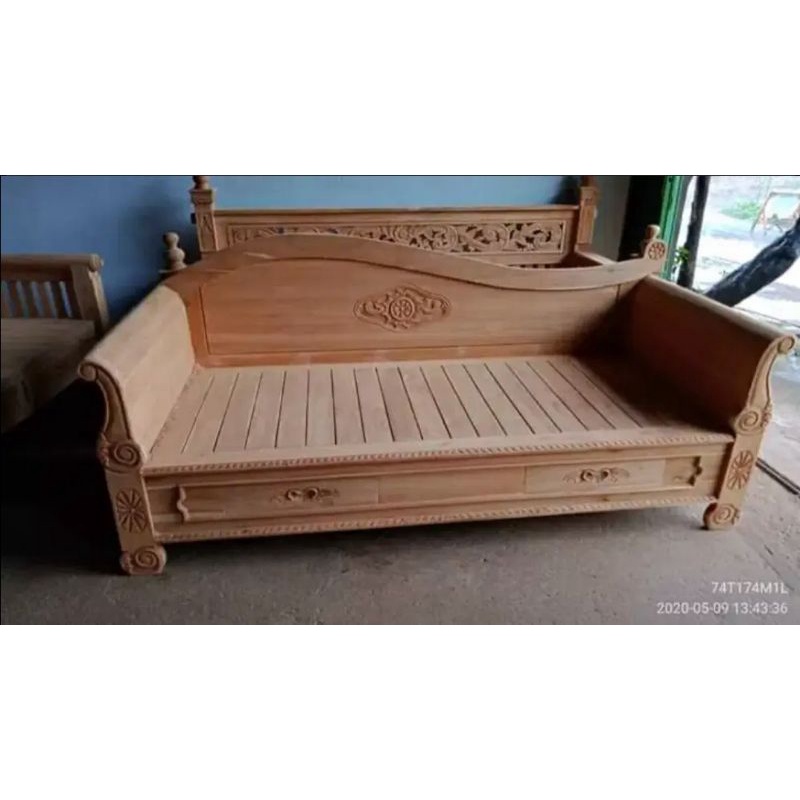 Kursi Bale Bale Bangku Santai kayu jati