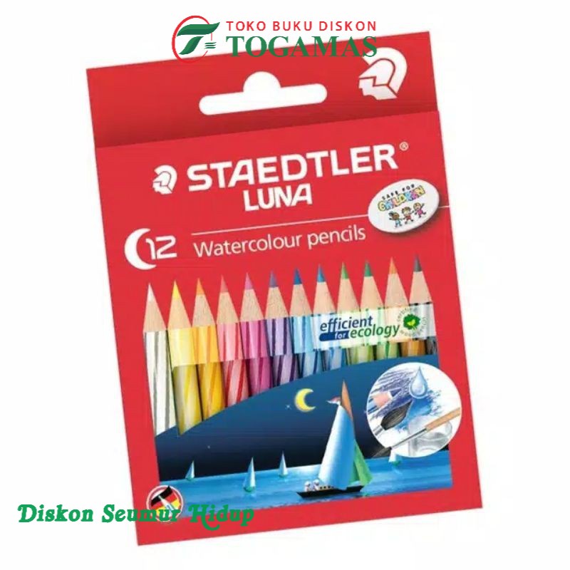 

STAEDTLER LUNA WATERCOLOR / AQUARELL PENCIL 12 WARNA 137 (HALF LENGTH)