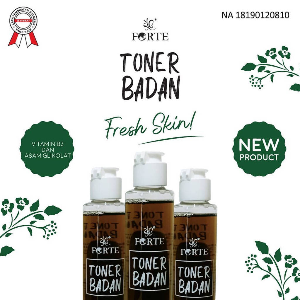 TONER BADAN FORTE BY SYB ORIGINAL - BPOM/ SYB RED JELLY TONER BADAN