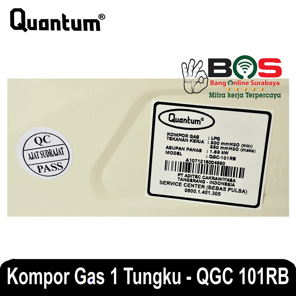 Kompor Gas Quantum 1 Tungku QGC-101RB QGC 101RB QGC101RB Kompor Quantum