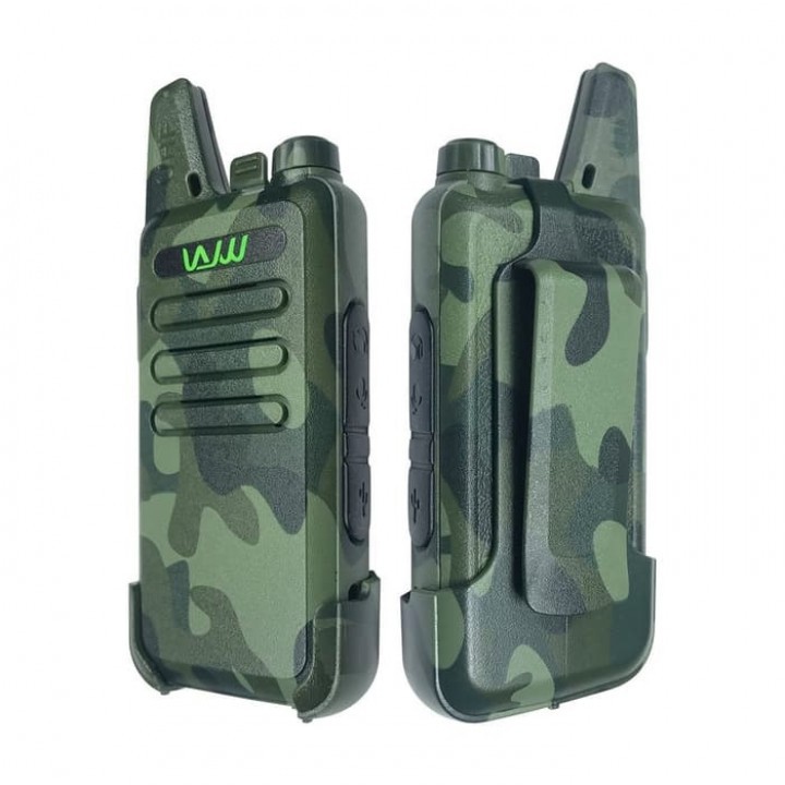 WLN KD-C1 1 Set 2pcs Walkie Talkie with DOCKING CHARGER - Army Green