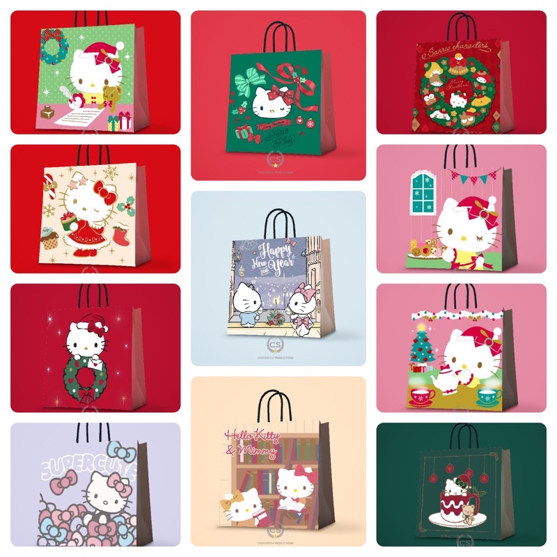 

Paperbag Custom Christmas Goodie Bag Natal Hampers Kado