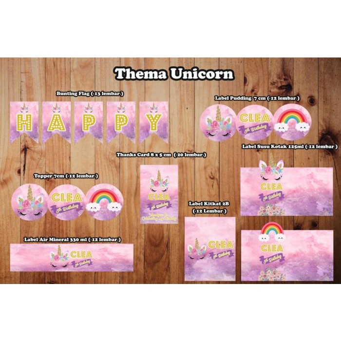 

Pati | Paket Printable Dessert Table / Label Ulang Tahun Unicorn Kekinian Terlaris