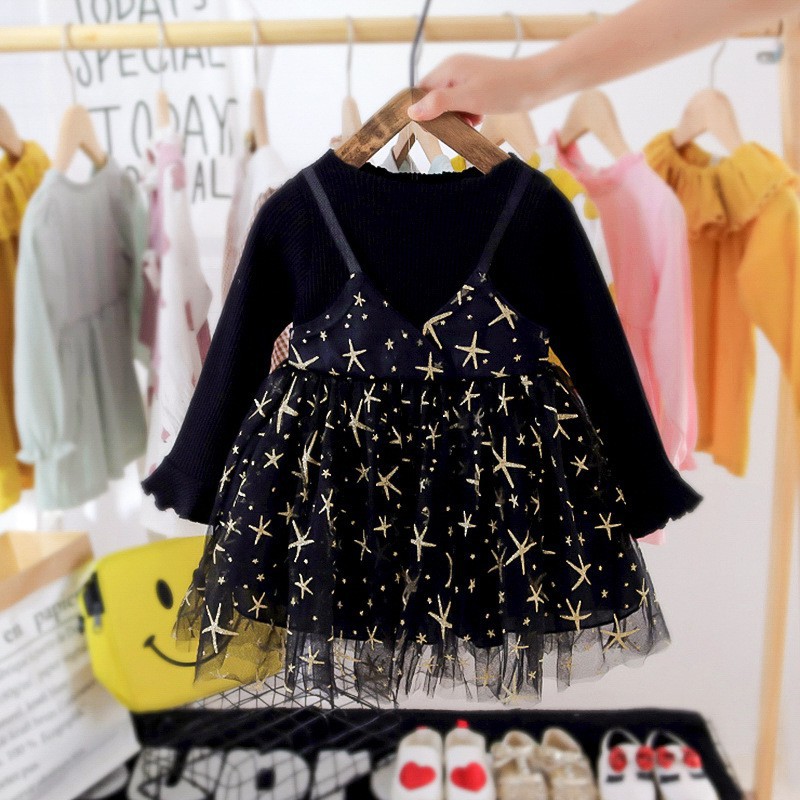 CHUBBI 30 Dress Anak Bayi Perempuan Stary Stary Night