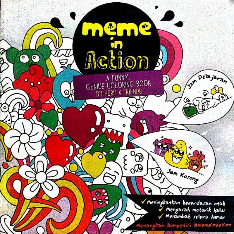 BUKU MEWARNAI ANTI STRESS-MEME IN ACTION