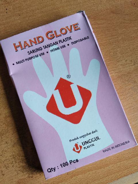 Hand Glove Sarung Tangan Plastik (isi 100pcs)