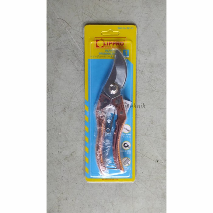 Gunting dahan lippro gunting stek gagang besi emas pruning shear murah