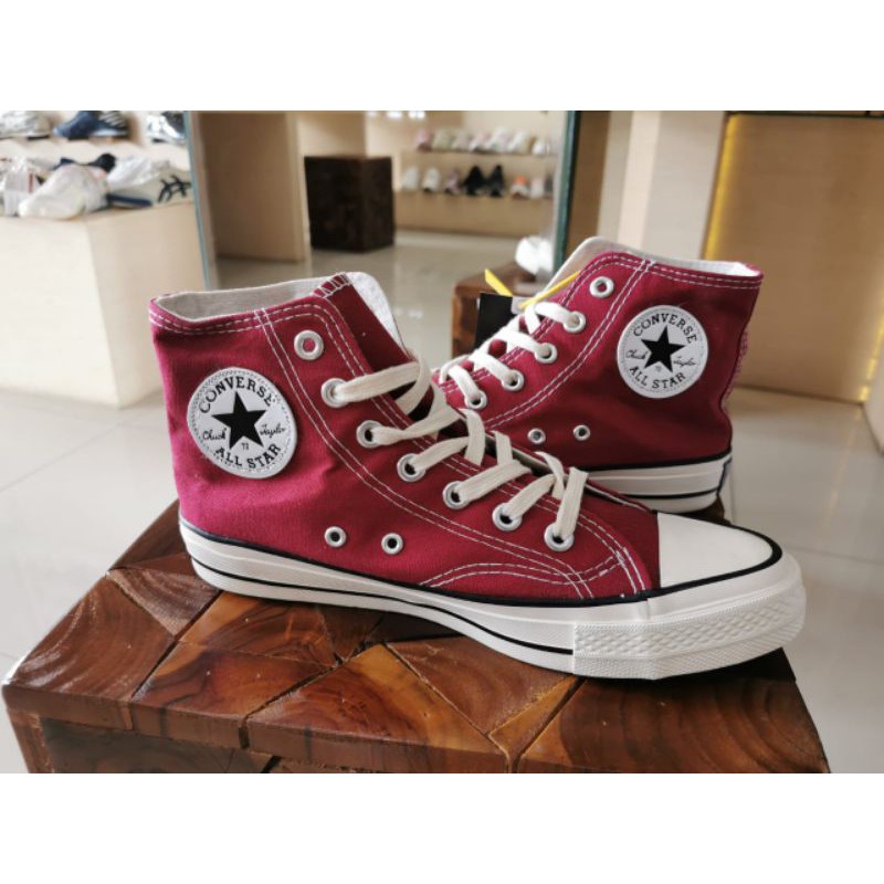 Converse Allstart Chuck Taylir 1970s High Maroon Egret