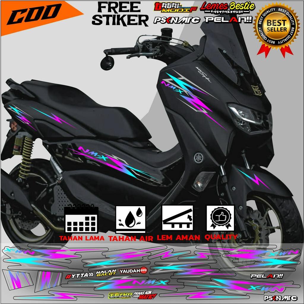 STRIPING MOTOR N MAX NEW 155 STIKER TRANSPARAN N MAX VARIAN WARNA