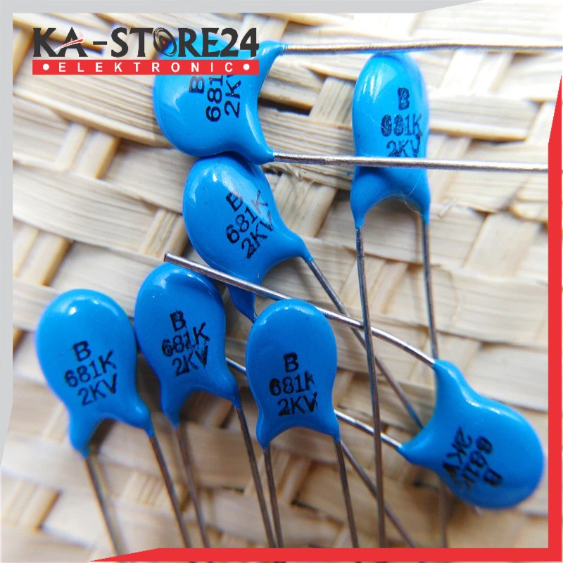 Kapasitor 681 2KV - Kapasitor Keramik - Milar