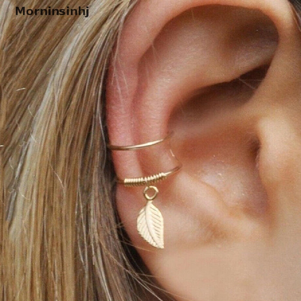 Mornin 5pcs /set Anting Klip Tanpa Tindik Trendy Link Rantai Earcuffs Cartilage Earrings id