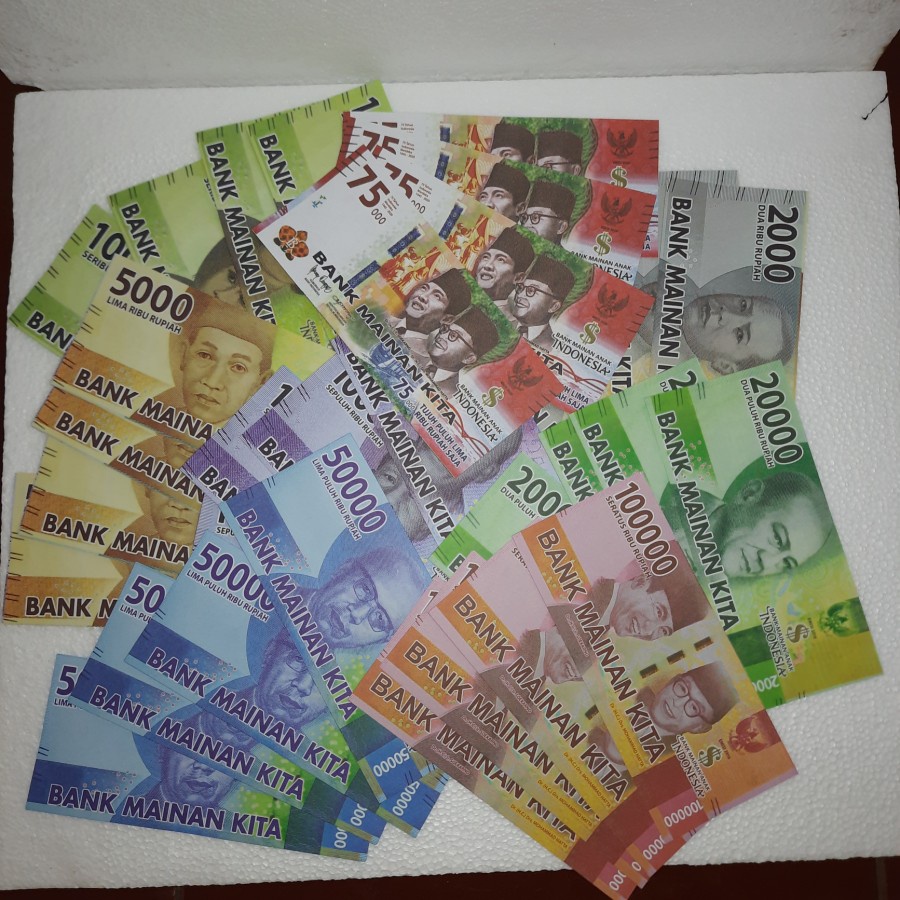 UANG UANGAN MAINAN / DUIT PALSU ISI 30 LEMBAR
