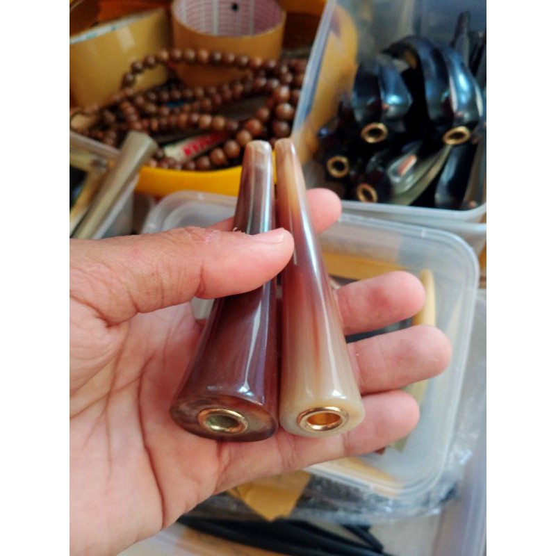 pipa rokok tanduk kerbau bule 13 cm