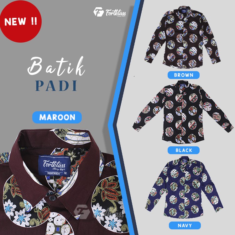 KEMEJA HEM PADI BATIK TERVIRAL SERAGAM HARGA GROSIR KATUN STRECH TANAH ABANG