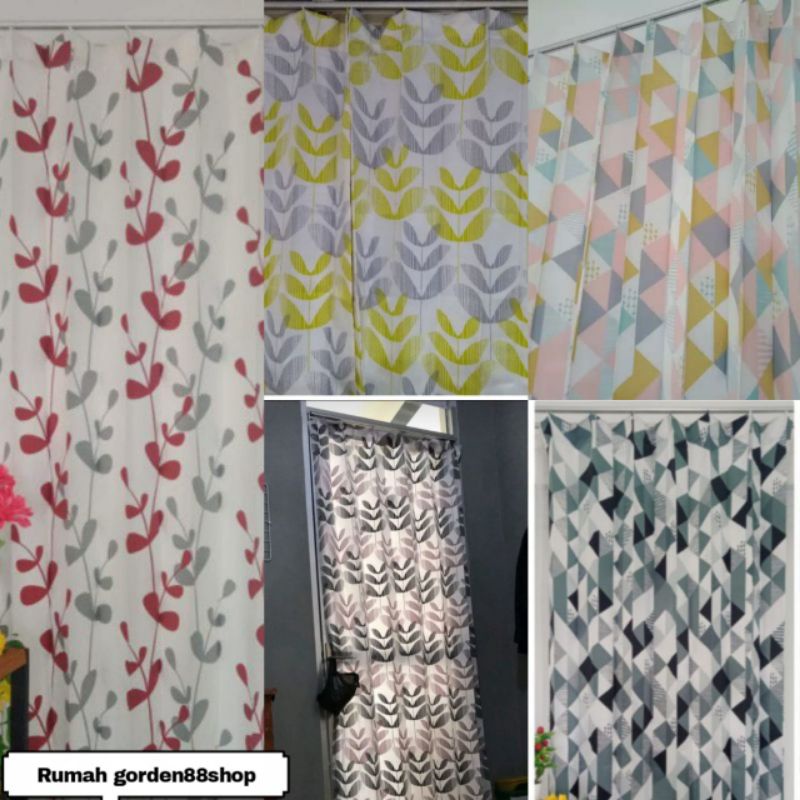 gorden blackout model plisket kawats gorden jendelapintu minimalis