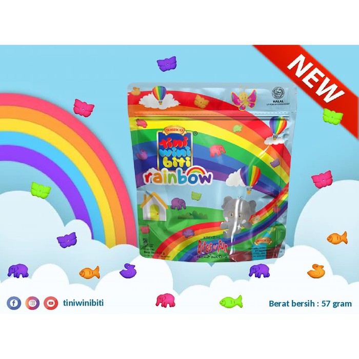 

Tini Wini Biti Rainbow Biskuit Anak Imut Enak Bergizi 57 gr