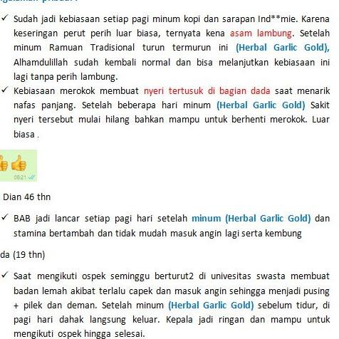 

Garlic Jus Bawang Putih Tunggal Jahe Merah Lemon Madu Cuka Apel - Mencegah Sakit Kronis RZA