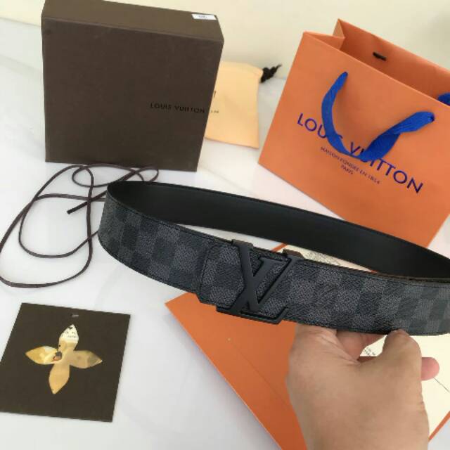 Belt LV Grafite cowo 3.5cm supermirror
