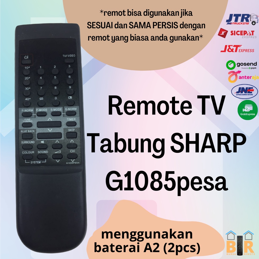 Remot / Remote TV Tabung Sharp G1085pesa