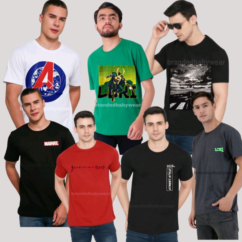 Kaos Pria Dewasa Nevada X Marvel Mix Size S M L XL BBW415