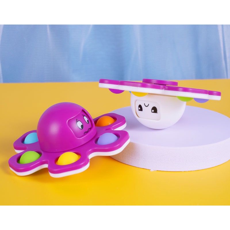 Mainan Anak SPINNER POP IT Fidget Pop it push viral Fingertip Spinner-4