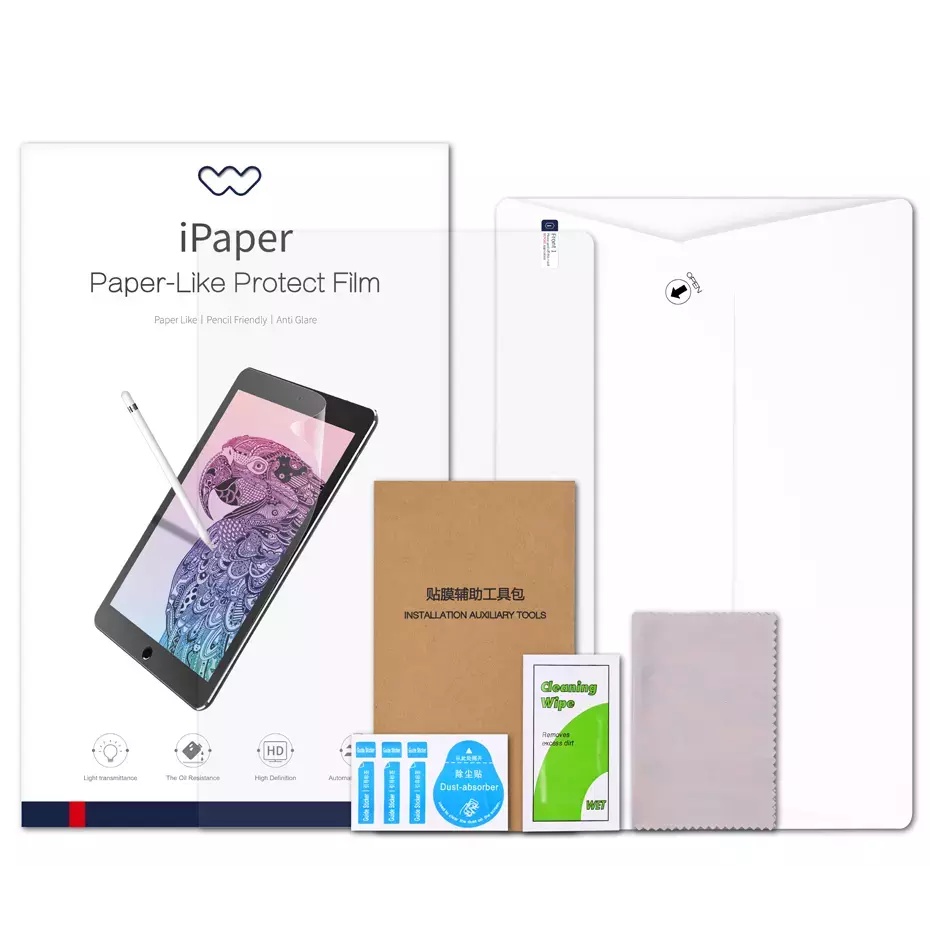 WIWU iPAPER anti gores PAPERLIKE IPAD 9 / 8 / 7 / 6 / 5 IPAD AIR 5 / 4 / 3 / 2 / 1 IPAD MINI 6 / 5 / 4 IPAD PRO 12.9 / 11 / 10.5 / 9.7 / IPAD PRO M1 / PRO M2