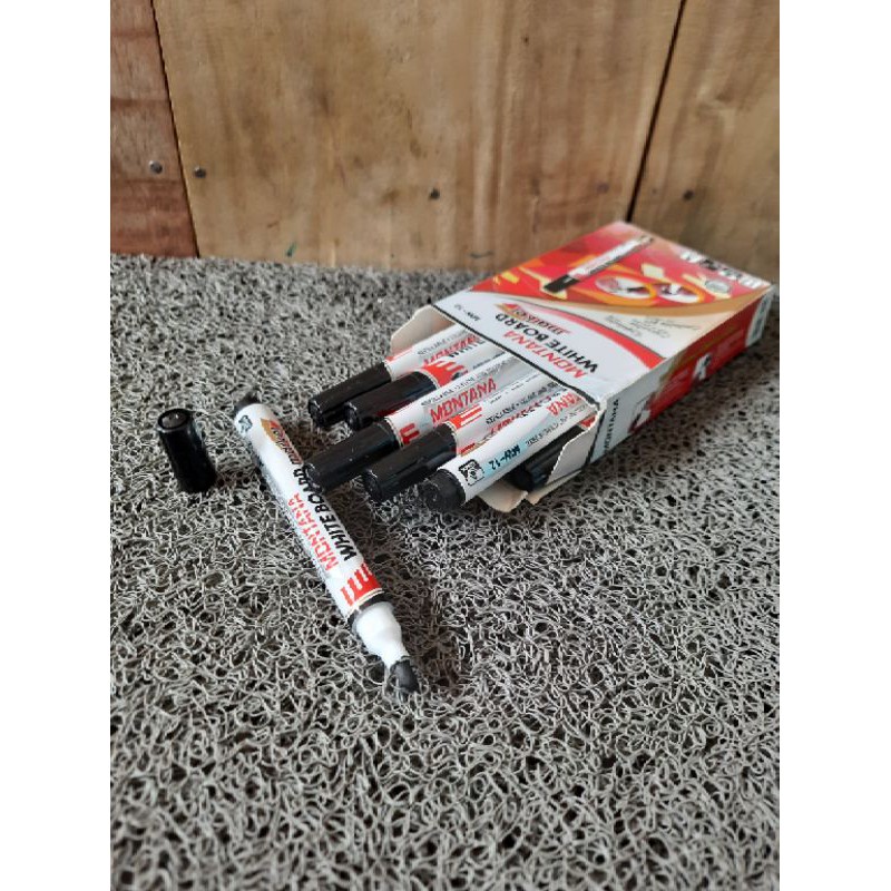 

Spidol montana white board maker Mw-12 Hitam per 1 pcs