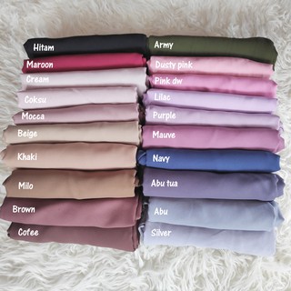 Bergo Maryam Tali Non pad Bahan Moscrepe premium tebal Bergo Maryam Tali Non pad Bahan Moscrepe premium tebal