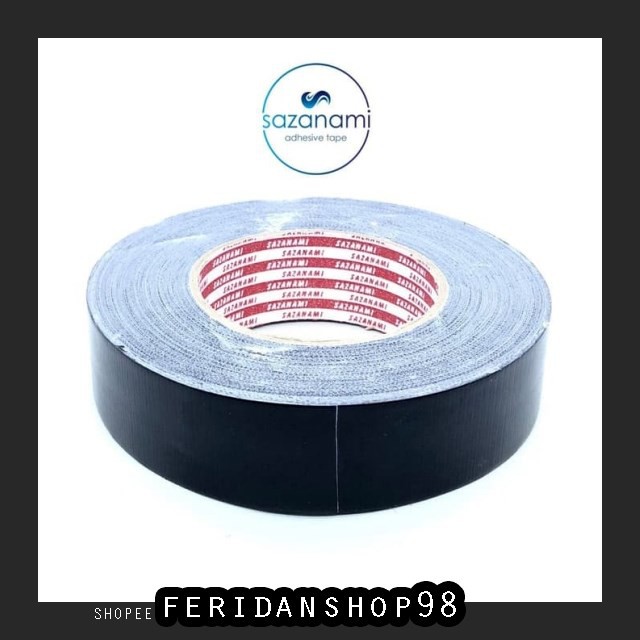 

FS1298 SELOTIP & DOUBLE TAPE LAKBAN KAIN HITAM ATK 36MM X 45 METER SAZANAMI CLOTH TAPE - HITAM BY FE