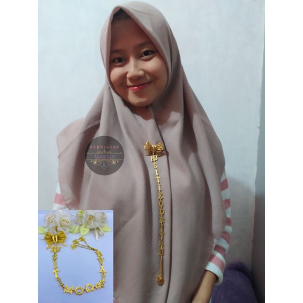 BROS UKIR NAMA PITA CHANNEL NAMA PANJANG LAPIS EMAS 24K |ANTI KARAT DAN ANTI LUNTUR