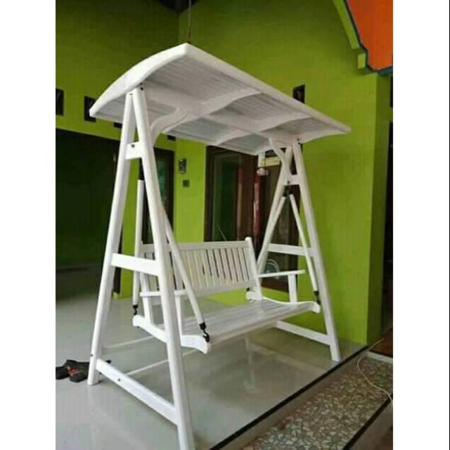 ayunan cantik duco putih,mebel jepara,furniture