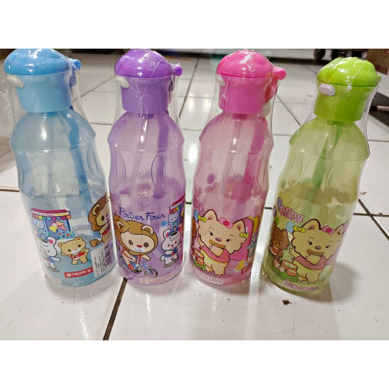 Botol Minum Anak Lion Star NN - 61 TYNNOS BOTTLE 01 / Botol Minum Anak Plastik / Botol Minum Sedotan / Botol Minum Anak Tali