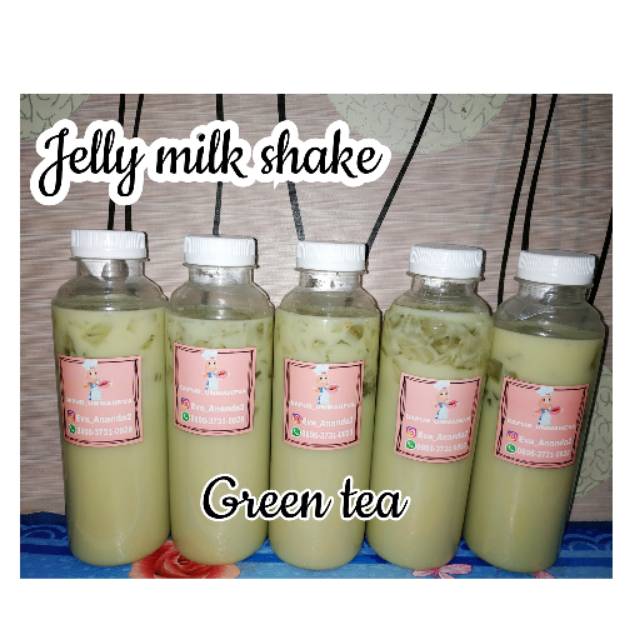 

Jellymilk shake greentea ala dapur_Ummaheva