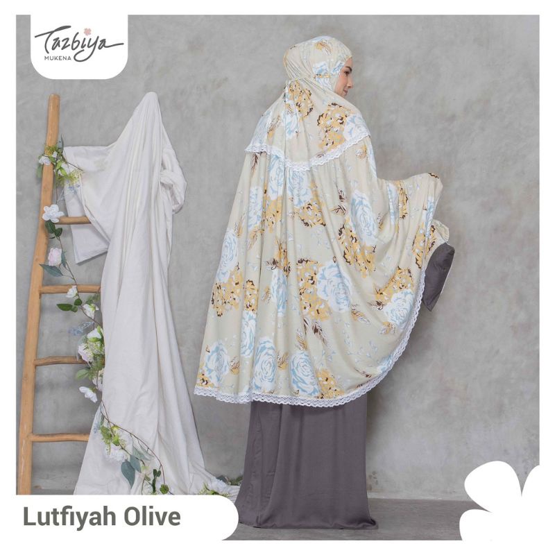 Mukena Tazbiya Lutfiyah Series Jumbo Dewasa Katun Rayon Motif