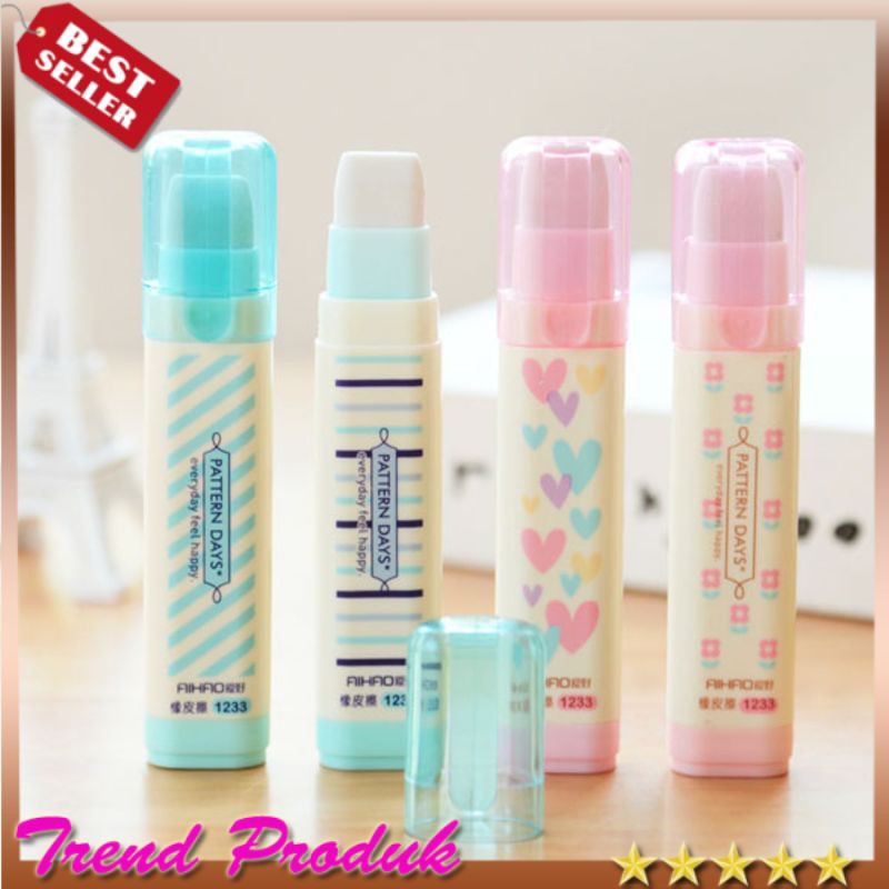 

STIP / PENGHAPUS / ERASER / penghapus pensil karakter lucu Penghapus Susun Pattern Days