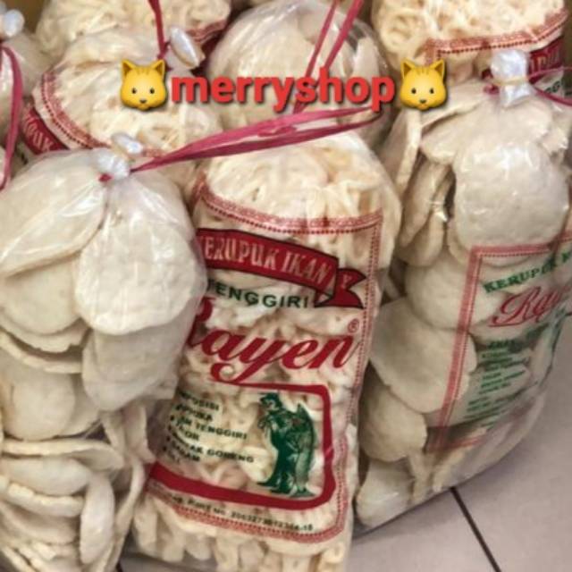 

Krupuk ikan tengiri Rayen enak gurih nikmat 500gram. Ada 2 macam keriting dan bulat. Mohon ditulis