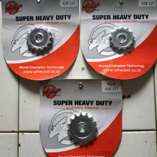 Gear depan klx gir depan klx ukuran 13 14 15