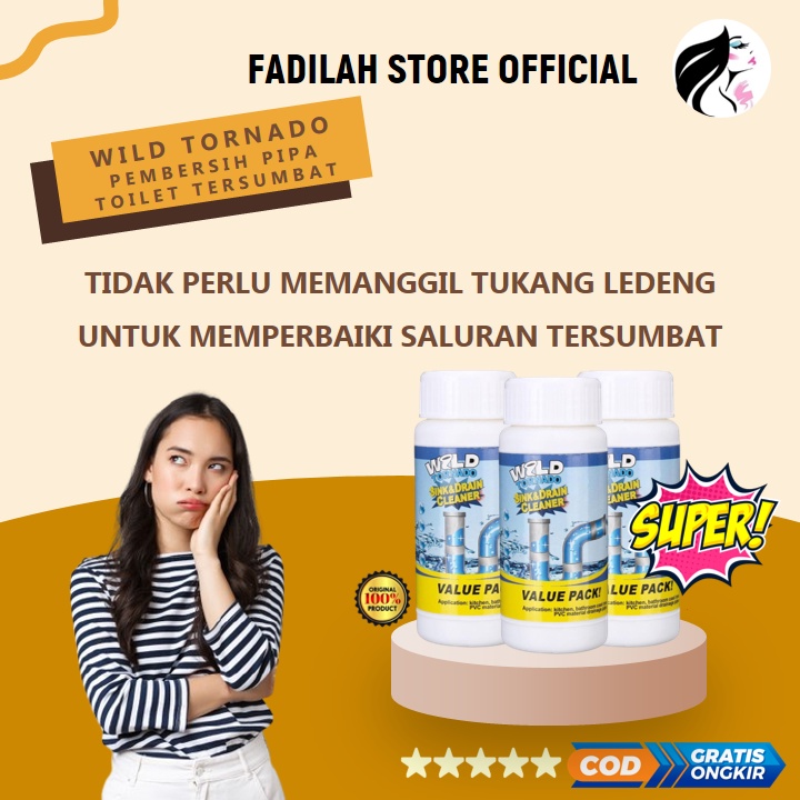 Anti Mampet Wastafel Wc Saluran Air WILD TORNADO Pelancar Saluran Air