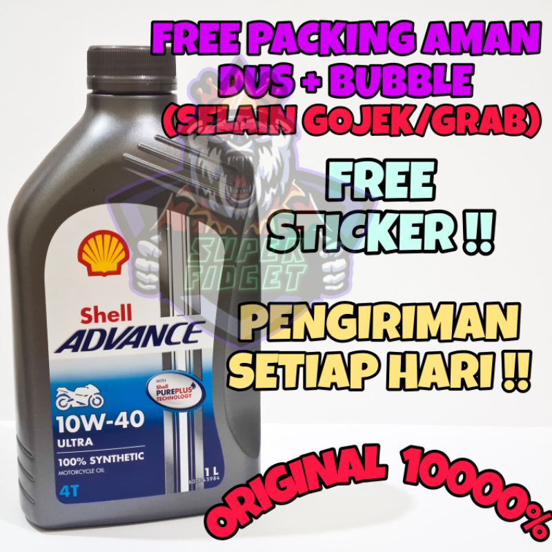 OLI MESIN SHELL ADVANCE ULTRA 4T 10W40 1LITER