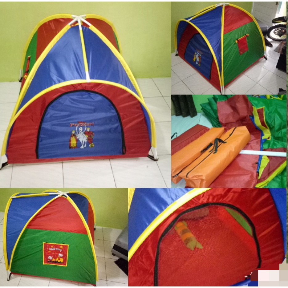 Tenda anak karakter 2m dome  - tenda dome 200cm - tenda anak 200cm karakter