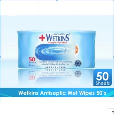 Wetkins Antiseptic 50'S Wet Wipes Buy 1 Get 1