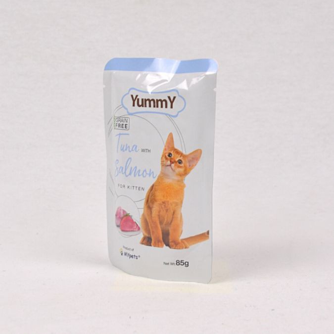 

YUMMY Makanan Anakan Kucing Kitten TUNA With Salmon Pouch 85gr